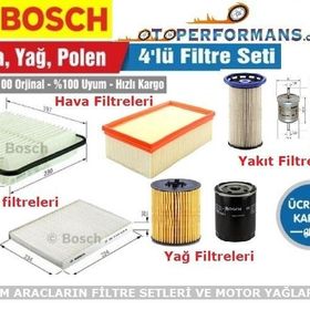 Bosch Volkswagen Polo 1.6 TDI 2009 2014 Filtre Bakım Seti