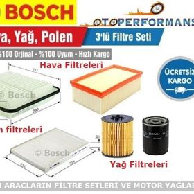 Bosch Volkswagen Polo 1.6 TDI 2009 2014 Filtre Bakım Seti