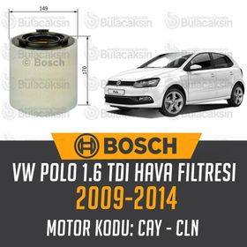 Bosch Volkswagen Polo 1.6 TDI 2009-2014 Hava Filtresi