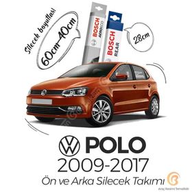 Bosch Volkswagen Polo Ön ve Arka 2009-2017 Aeroeco Silecek