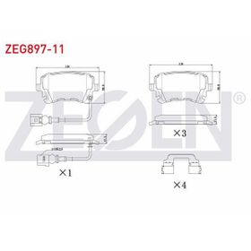 Bosch Volkswagen Transporter T5 2.5 TDI 2003-2009 Arka Fren Balatası