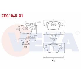 Bosch Volkswagen Transporter T5 2.5 TDI 2003-2009 Ön Fren Balatası