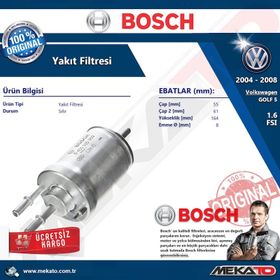 Bosch VW Golf 5 1.6 FSI 2004-2008 Yakıt Filtresi