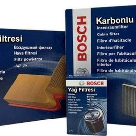 Bosch VW Jetta 1.6 FSI Benzinli 2006-2010 Hava Yağ Karbonlu Polen Filtre Bakım Seti