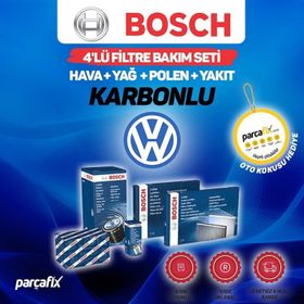 Bosch VW Passat 1.6 TDI 2009-2010 4'lü Karbonlu Filtre Bakım Seti