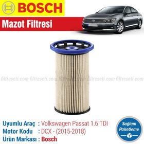 Bosch VW Passat 1.6 TDI Mazot Filtresi