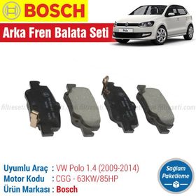 Bosch VW Polo 1.4 2009-2014 Arka Fren Balatası