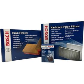 Bosch VW Transporter T5 1.9 TDI 2004-2010 Hava Yağ Karbonlu Polen Filtre Bakım Seti