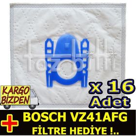 Bosch VZ41AFG Toz 16 Adet Süpürge Torbası