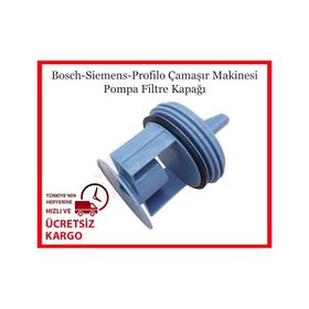 Bosch WAS20361TR16 Çamaşır Makinesi Pompa Filtre Kapağı