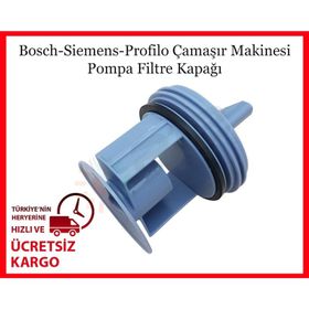 Bosch WAY28862TR12 Çamaşır Makinesi Pompa Filtre Kapağı