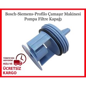 Bosch WAY28862TR12 Çamaşır Makinesi Pompa Filtre Kapağı