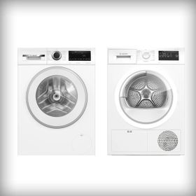 Bosch WGA142X2TR Çamaşır Makinesi WTH22200TR Kurutma Makinesi 2'li Beyaz Eşya Paketi