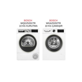 Bosch WGA25202TR Çamaşır Makinesi + WQG25201TR Çamaşır Kurutma Makinesi