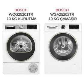 Bosch WGA25202TR Çamaşır Makinesi + WQG25201TR Çamaşır Kurutma Makinesi