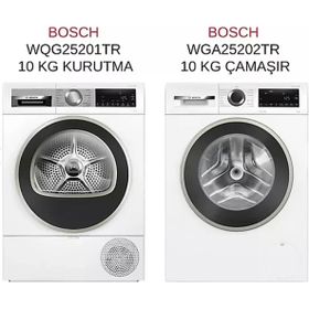 Bosch WGA25202TR Çamaşır Makinesi + WQG25201TR Çamaşır Kurutma Makinesi