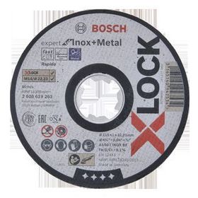 Bosch X - Lock - 115 x 1.0 mm Rapido Expert Serisi Düz Inox Paslanmaz Çelik Kesme Diski