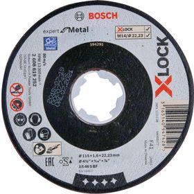 Bosch X-LOCK 115x1.6 mm Expert Serisi Düz Metal Kesme Diski
