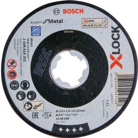 Bosch X-LOCK 115x1.6 mm Expert Serisi Düz Metal Kesme Diski