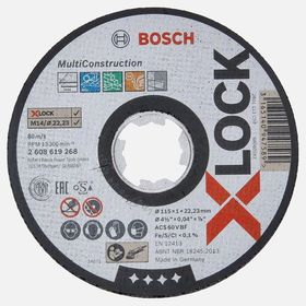 Bosch X-Lock 115x1 mm Rapido Multiconstruction Kesici Disk