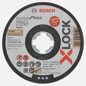 Bosch X-Lock 115x1 mm Standard For Inox Rapido Kesici Disk