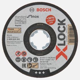 Bosch X-Lock 115x1 mm Standard For Inox Rapido Kesici Disk
