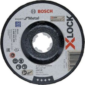 Bosch X-LOCK 115x6.0 mm Expert Serisi Bombeli Metal Taşlama Diski