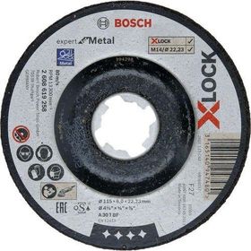 Bosch X-LOCK 115x6.0 mm Expert Serisi Bombeli Metal Taşlama Diski