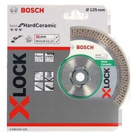 Bosch X-LOCK 125 mm Best Serisi Sert Seramikler İçin Elmas Kesme Diski