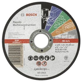 Bosch X-LOCK 125x1.6 mm Çoklu Malzemelerde Kullanım İçin Düz Kesme Diski