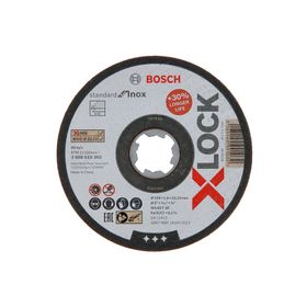 Bosch X-Lock 125x1.6 mm Standard Seri Düz Inox Paslanmaz Çelik Kesme Diski