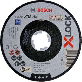 Bosch X-lock 125x2.5 mm Expert Serisi Düz Metal Kesme Diski