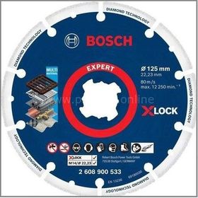 Bosch X-Lock 125x22,23 mm Elmas Metal Disk