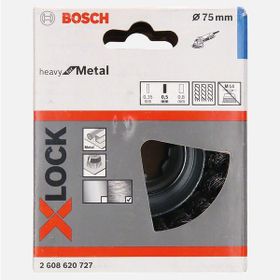 Bosch X Lock 75 mm 0.5 mm Metal Çelik Fırça