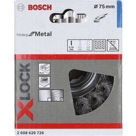Bosch X-LOCK 75x0.35 mm Heavy Serisi Metal İçin Burgulu Tel Fırça