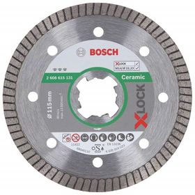 Bosch X - Lock - Best Serisi Seramik için 115 mm Extra Temiz Kesim Turbo Segman Elmas Kesme Diski