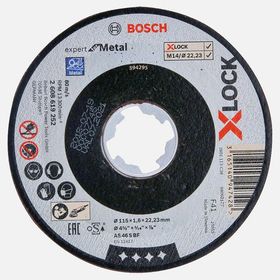Bosch X-Lock Expertfor 115x1.6 mm Düz Metal Kesici Disk