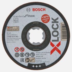 Bosch X-Lock Standard For Inox 115x1.6 mm Düz Kesici Disk