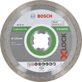 Bosch X - Lock - Standard Seri Seramik için 125 mm Elmas Kesme Diski