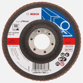 Bosch X551 115 mm 60 Kum Expert Seri Metal için Flap Zımpara Diski