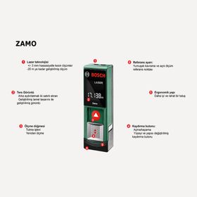 Bosch Zamo Tinbox 20 mt Lazer Metre
