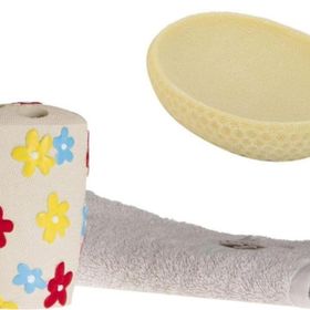 Bosphorus 2'li Set Renkli Çiçek ZBOSP-C121 Diş Fırçalık ve Sabunluk