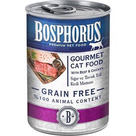 Bosphorus 415 gr Tavuk Etli Taurinli Tahılsız Yetişkin Kedi Konservesi