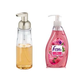 Bosphorus Akrilik Sıvı Sabunluk ve 400 ml Gül Kokulu Sıvı Sabun
