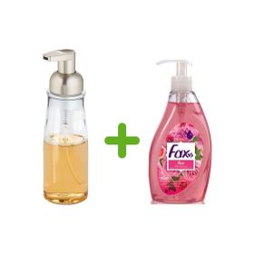Bosphorus Akrilik Sıvı Sabunluk ve 400 ml Gül Kokulu Sıvı Sabun