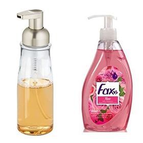 Bosphorus Akrilik Sıvı Sabunluk ve 400 ml Gül Kokulu Sıvı Sabun
