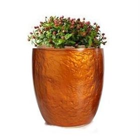 Bosphorus Altın Renkli Büyük Boy Çiçeklik Saksı