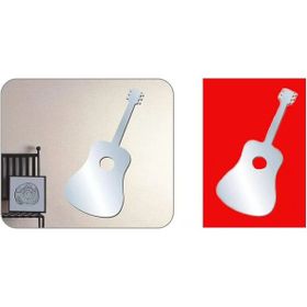 Bosphorus Aynalı Gitar Şekilli Duvar Sticker