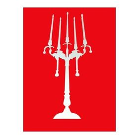 Bosphorus Aynalı Şamdan Şekilli Duvar Sticker