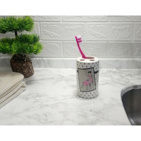 Bosphorus Diş Fırçalık Pembe Elbiseli Kadın Model Banyo Aksesuarı